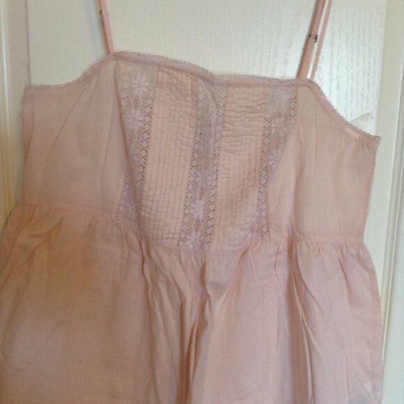Velvet by Graham & Spencer Pink Camisole Tank Top Baby Doll Size L Sleepwear - Picture 2 of 8